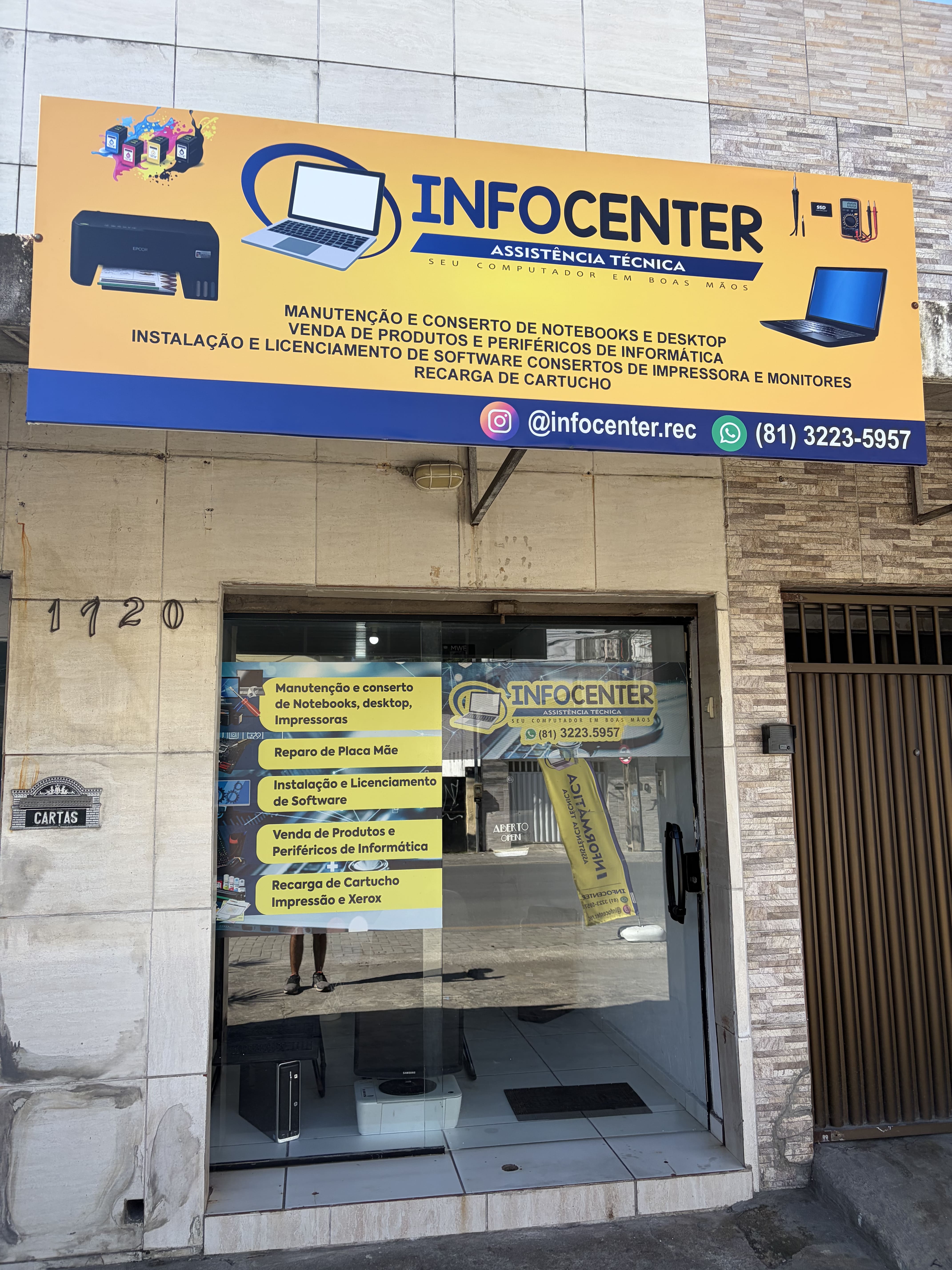Fachada da Infocenter